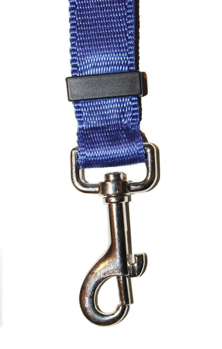 Downtown Pet Supply Universal Dog Leash Auto Car Automobile Seatbelt Adapter Extender, adjustable safety seat belt restraint for travel with your dog pet - BLACK, BLUE, PINK, PURPLE or RED (Blue) - PawsPlanet Australia