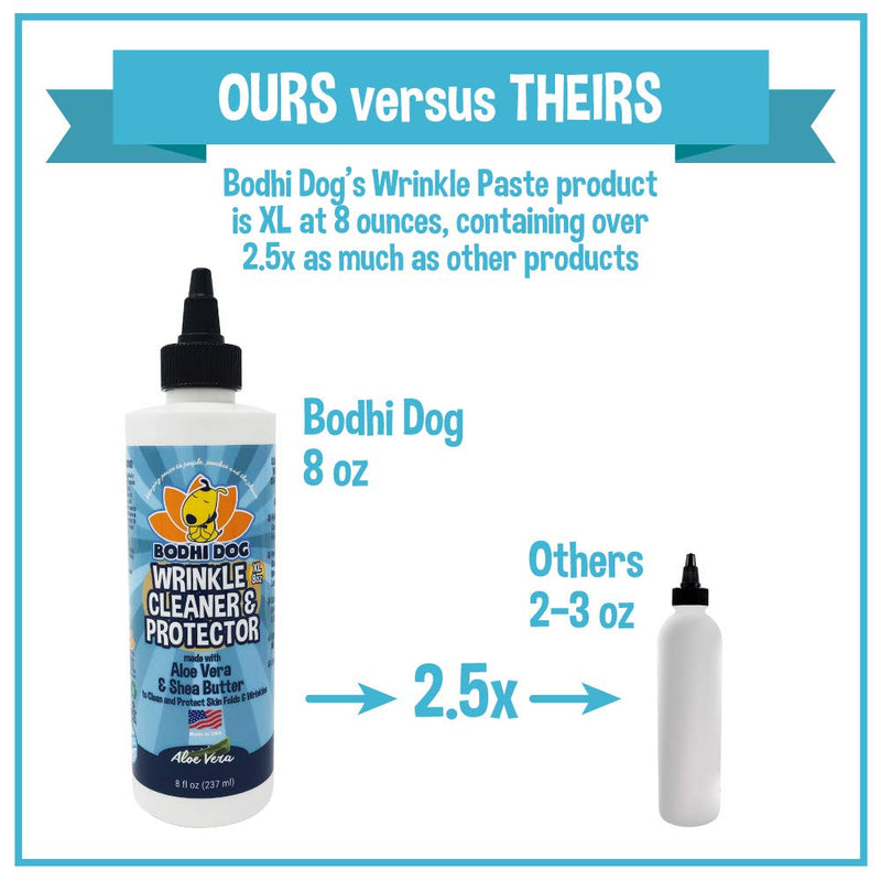 Bodhi Dog Wrinkle Cleaner and Protector | Extra Large 8oz | Soother & Treatment to Clean & Protect Wrinkles & Skin | Stain Remover & Anti Itch | Perfect for Bulldogs & Pugs | Made in The USA - PawsPlanet Australia