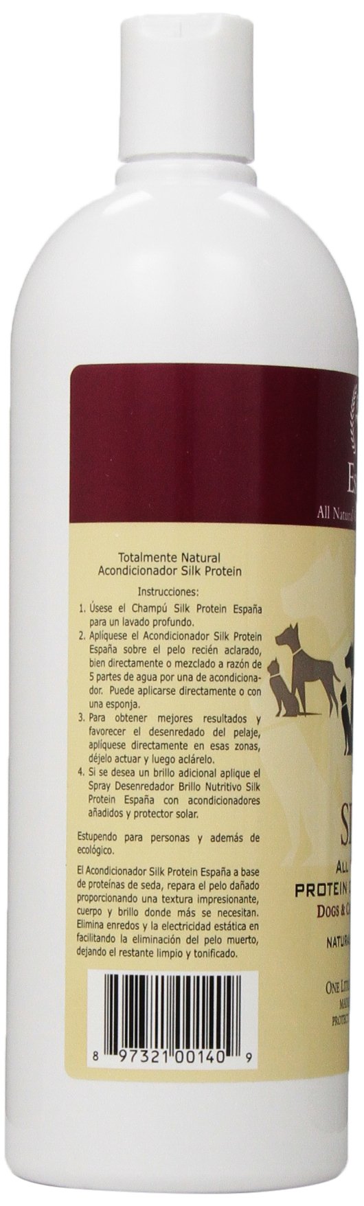 [Australia] - Espana Silk ESP1000DC Specially Formulated Silk Protein Conditioner for Dogs and Cats 1L-33.82 Ounce Dog and Cat 