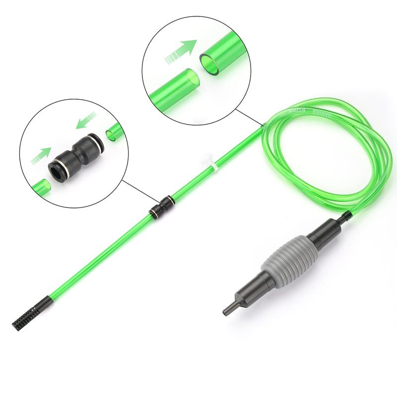 Aquarium Vacuum Siphon and Algae Scraper Small Kits, Fish Tank Cleaning Tools,Algae Scraper is Suitable for Aquarium Glass Cleaner, Aquarium Siphon is Suitable for Gravel Cleaning and Water Change. - PawsPlanet Australia