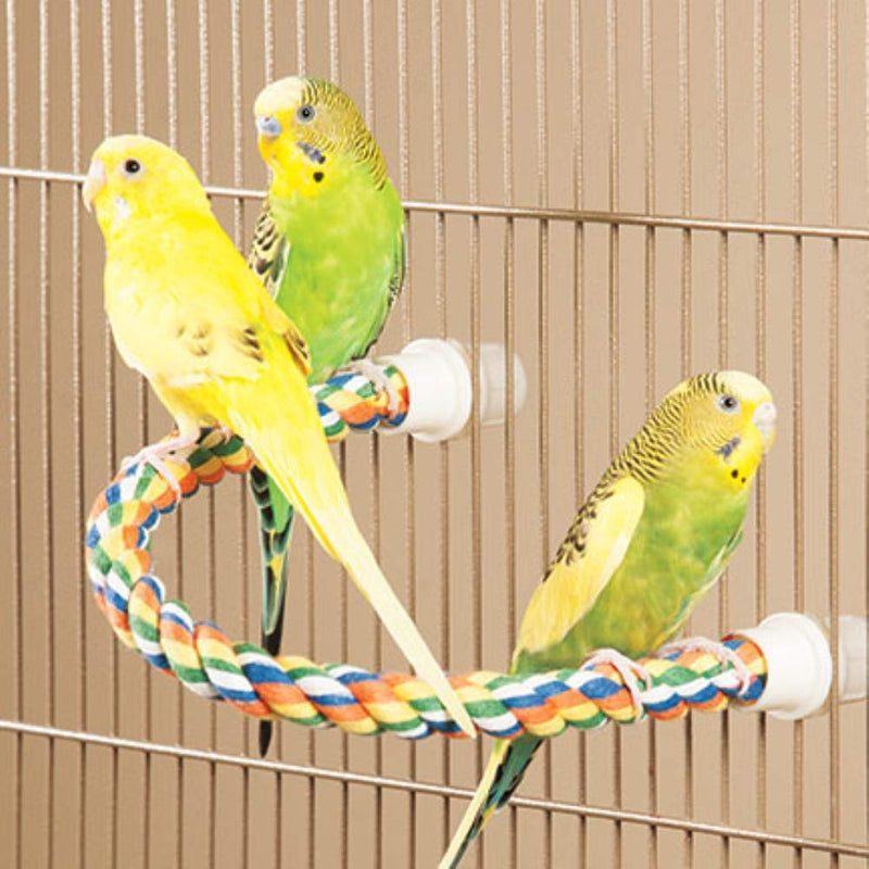 JW Pet Comfy Perch For Birds Flexible Multi-color Rope - PawsPlanet Australia