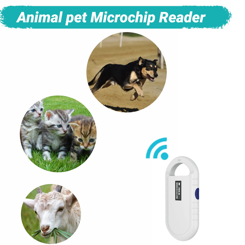 Microchip Scanner, Portable Handheld Animal pet Microchip Reader Pet Scanner Pet Supplies - PawsPlanet Australia