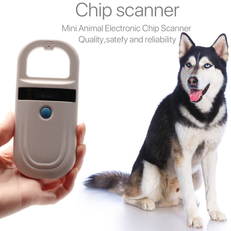 Pet Microchip Scanner Animal Tag Scanner, Portable Handheld Rechargeable Reader Pet ID Scanner with High Brightness OLED Display 128pcs of Tag Information Storage - PawsPlanet Australia