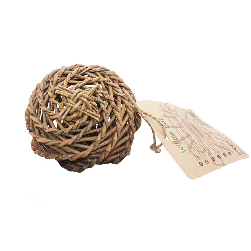 """Nature First"" Small Willow Ball for Small Animals" - PawsPlanet Australia