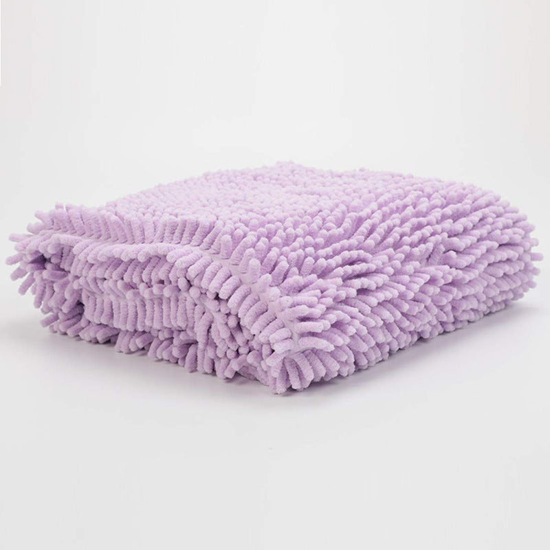 VICTORIE Dog Bathrobe Towel Blanket Quick Drying Coats Absorbent Soft Microfibre for Cleaning Pet Dog Cat Puppy Purple - PawsPlanet Australia