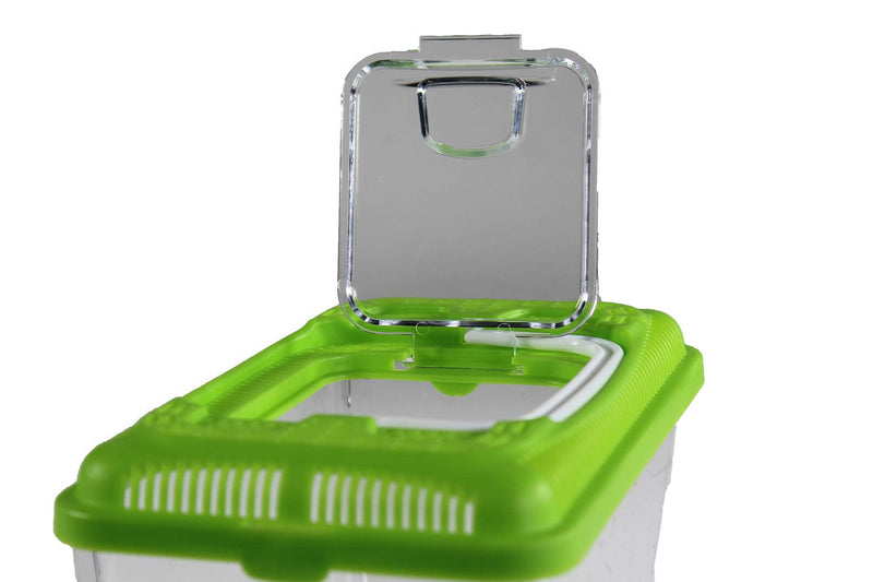 Penn-Plax Small World Habitat – Portable Clear & Transparent Plastic Tank – Excellent for Small Critters & Creatures – Easy to Clean & Handle – Great for Indoors & Outdoors 0.6 Gallon - PawsPlanet Australia