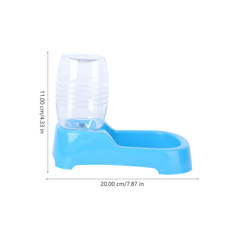 POPETPOP Automatic Small Pet Feeder - Puppy Drinking Fountain Cat Water Dispenser Station Pet Water Bowl, Creative Pets Waterer for Small Dogs Cats Pets - 500ml Blue - PawsPlanet Australia