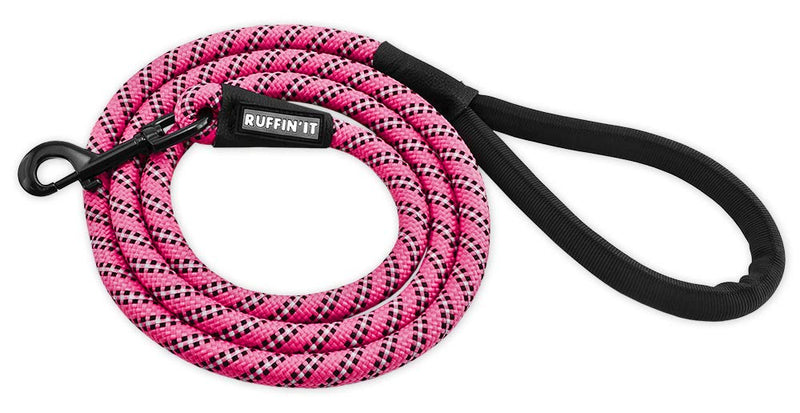 [Australia] - RUFFIN' IT Climbing Rope Reflective Leash, Pink/Black 