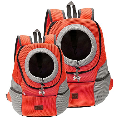 CozyCabin Latest Style Comfortable Dog Cat Pet Carrier Backpack Travel Carrier Bag Front for Small Dogs Carrier Bike Hiking Outdoor Medium Orange - PawsPlanet Australia