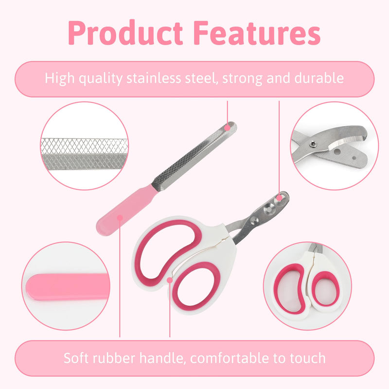 Cat Claw Trimmer Rustproof Grooming Two Sizes with Free File Claw Trimmer for Dogs Claws Small Animals Easy to Use for Beginners - PawsPlanet Australia