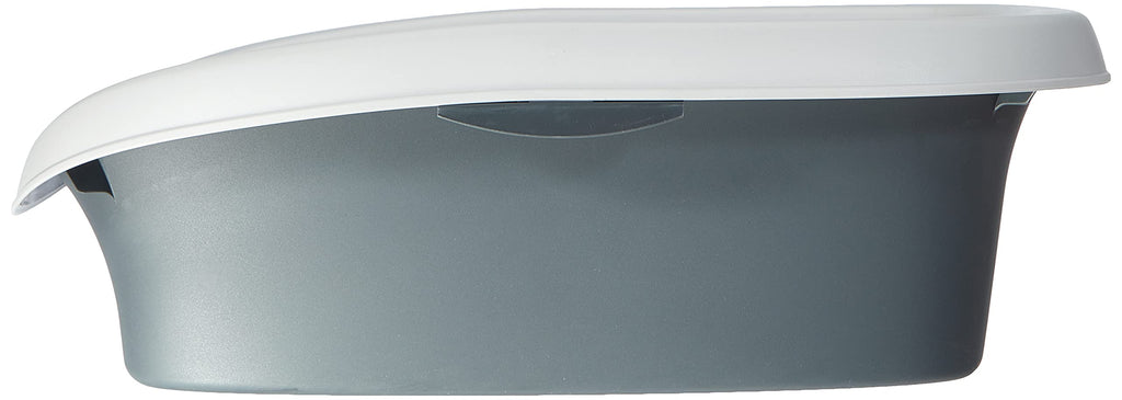 Trixie Carlo 40111 Cat Litter Tray with Rim, Size 1: 31 × 14 × 43 cm, dark gray/light gray - PawsPlanet Australia