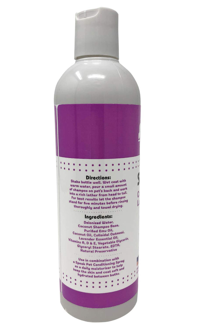 [Australia] - Speak Pet Products Natural Moisturizing Calming Lavender Dog Shampoo, 17 Ounce Bottle 