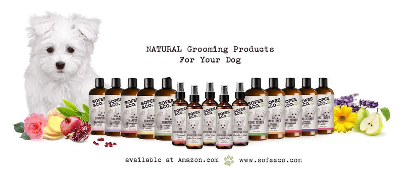 [Australia] - Sofee & Co. Natural Dog Puppy Shampoo - Clean Moisturize Deodorize Detangle Soothe Soften Normal Dry Itchy Flaky Allergy Sensitive Skin. Prevent Mattes. 16 oz Pomegranate 