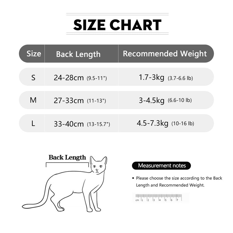 LIANZIMAU Cat Bodysuit After Surgery Cat Bodysuit for Cats Surgery Long Sleeve One-Piece Cat Clothing E-Collar Alternative M (Pack of 1) Purple Striped - PawsPlanet Australia