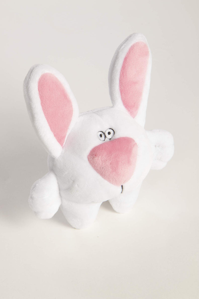 [Australia] - goDog Animals with Chew Guard Technology Durable Plush Dog Toys with Squeakers Small Big Nose Bunny 