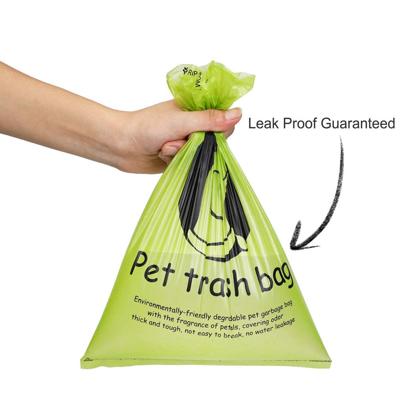 [Australia] - Jtedzi Dog Waste Bags, Biodegradable Extra Thick and Strong Poop Bag for Dog, Guaranteed Leak-Proof Easy Tear, Premium Lavender Scented Green Eco-Friendly, 15 Doggy Bags Per Roll, 9”x13” 120 Bags 