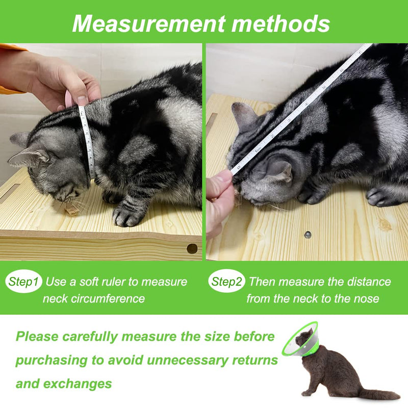 Vividifying Pet Neck Brace, Adjustable from 11.9-14.4 cm Lightweight Protective Collar for Puppies, Small Dogs and Cats (Green-S) Green-S - PawsPlanet Australia