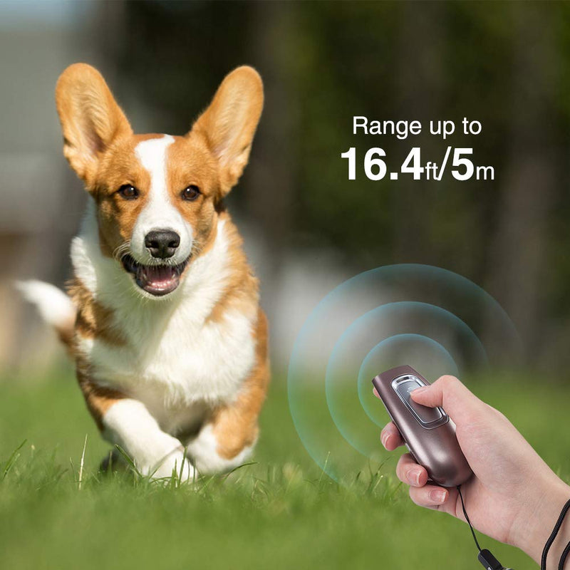 Handheld Anti Barking Device, Ultrasonic Stop Dog Barking Deterrent Dog Bark Control With LED Indicate, Anti Bark Device Safe Training Tool for Dogs 16.4 Ft Range Dogs Bark Stopper Indoor Outdoor - PawsPlanet Australia