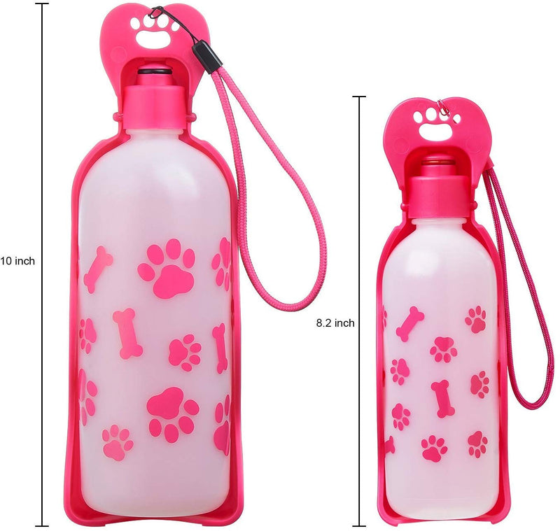 ANPETBEST Dog Water Bottle 325ML/11oz 650ML/22oz Portable Dispenser Travel Water Bottle Bowl for Dog Cat Small Animals - PawsPlanet Australia
