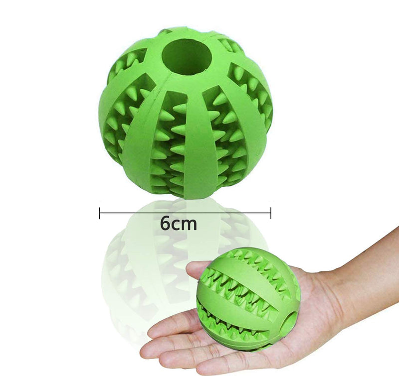 Ean [2 pieces] Dog toy ball, dog feeding ball, durable and tough chew toy ball made of natural rubber, rubber toy ball suitable for pet dogs of various sizes. - PawsPlanet Australia