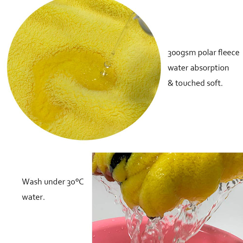 BT Bear Dog Bathrobe,Microfiber Pet Bath Towels Water-absorption Pet Bathrobe Quick Drying For Cats Puppy Small Dogs (XS: back length 33cm) XS: back length 33cm - PawsPlanet Australia