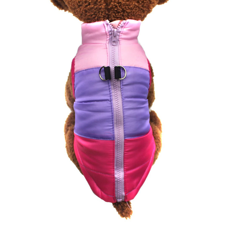 Idepet Dog Coat Waterproof Dog Sweater Winter Jacket for Dog Dog Clothes Dog Jacket Winter Coat Pet Coat Jacket XS SML Pink - PawsPlanet Australia