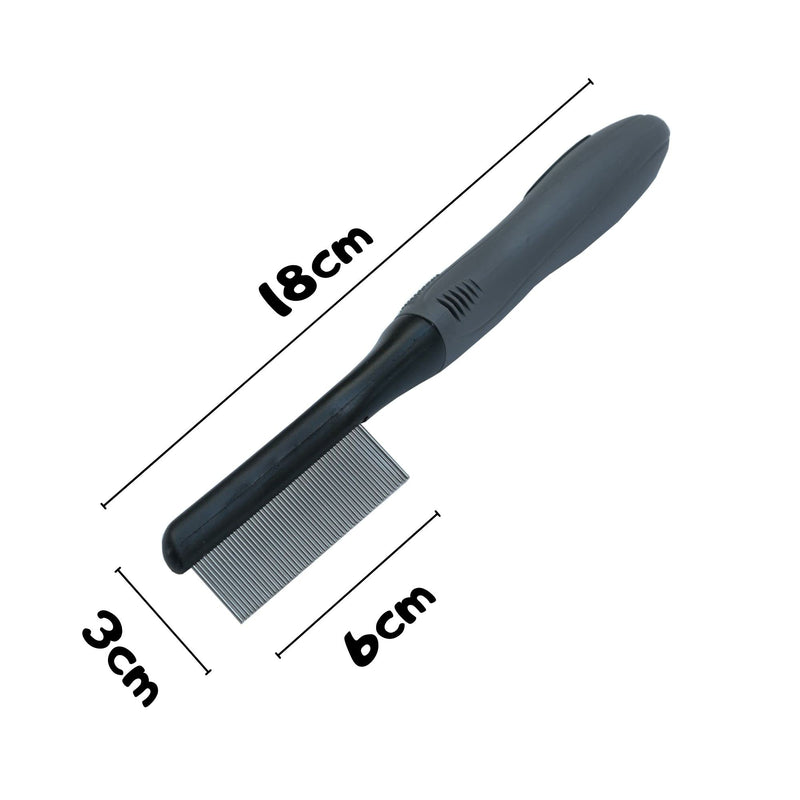 Moki Bear flea comb, lice comb & dust comb for cats & dogs - against fleas & lice - professional flea comb for dogs & cats - nit comb for animals - PawsPlanet Australia