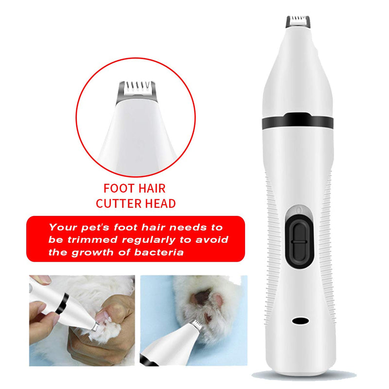 [Australia] - HYTONG Dog Nail Grinder and Dog Clippers,Multi-Function Electric Rechargeable Pet Trimmer Painless Paws Grooming & Smoothing for Small Medium Large Dogs & Cats 