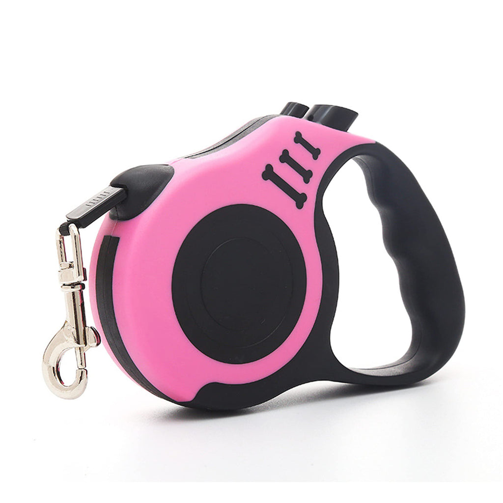 CINY Retractable Dog Leash - Extendable 3 m, Automatic Telescopic Pet Leash Pet Tractor Small and Medium Dog Cat Traction Rope Tangle-Free, Simple One Button Brake and Pink 3M - PawsPlanet Australia