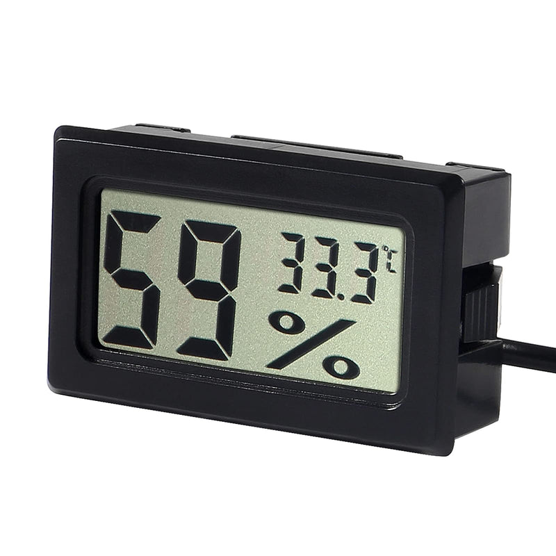 3 x Digital Thermometer Hygrometer, Dealikee Hygrometer Thermometer Mini Probe Thermometers Temperature Humidity Gauge Meter 1.5M Cable for Reptile Incubator Aquarium Poultry Office Living Room - PawsPlanet Australia