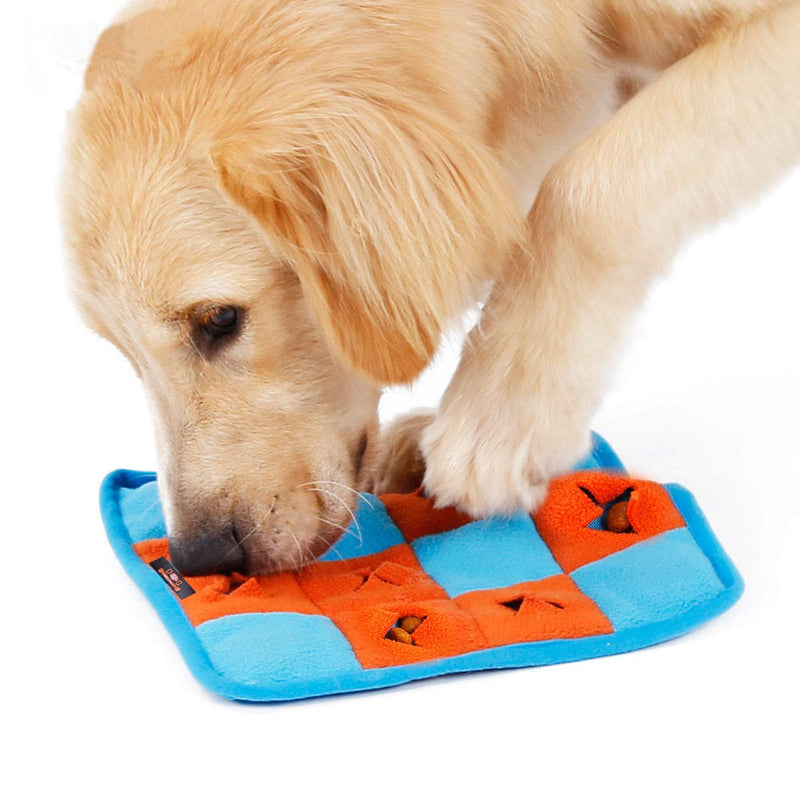 [Australia] - PetDog Slow Chewing Food Mat Sniffing Training Pad Blanket Feeding Mats for Dog Release Stress Foraging Skills Puzzle Toys Interactive Feed Game for Boredom Reversible Dog Snuffle Squeaker 