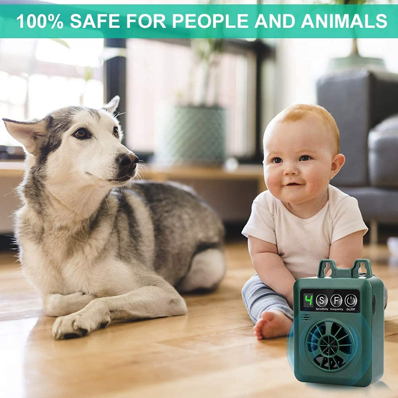 BISEBIN Anti Barking Device, Ultrasonic Bark Control Device with 4 Adjustable Ultrasonic Volume Levels, Automatic Dog Bark Deterrent for Small Medium Large Dog - PawsPlanet Australia