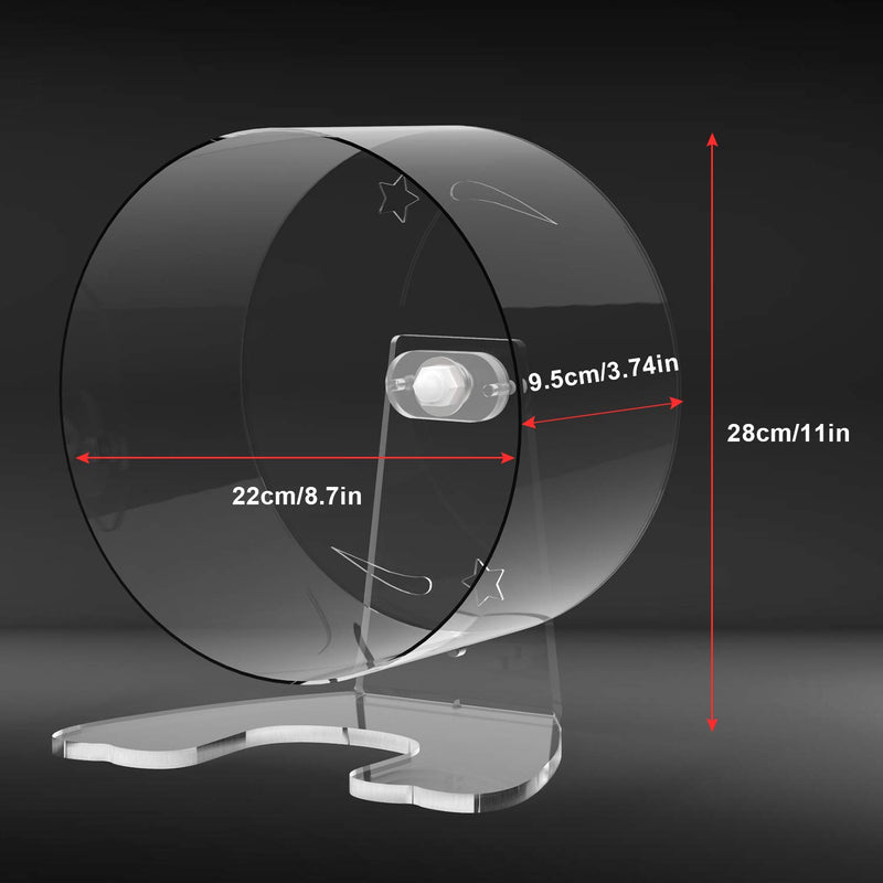 Zacro Hamster Exercise Wheel - 8.7in Silent Running Wheel for Hamsters, Gerbils, Mice and Other Small Pet - PawsPlanet Australia