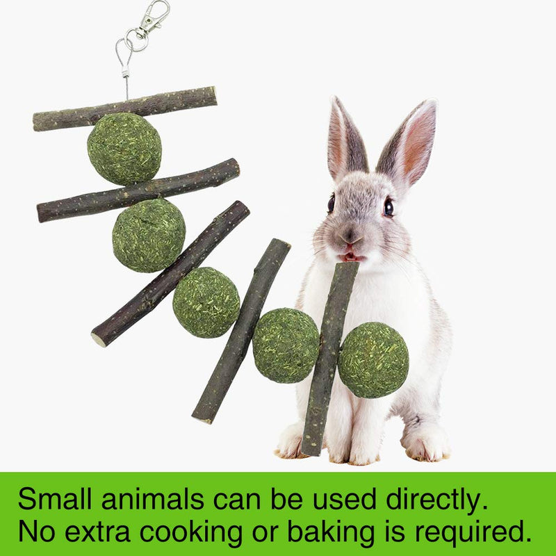 [Australia] - PETLAOO Bunny Chew Toys for Teeth, Improve Dental Health - 100% Natural Organic Apple Sticks - Handmade, Suitable for Rabbits, Chinchillas, Guinea Pigs, Hamsters, Chewing/Playing 