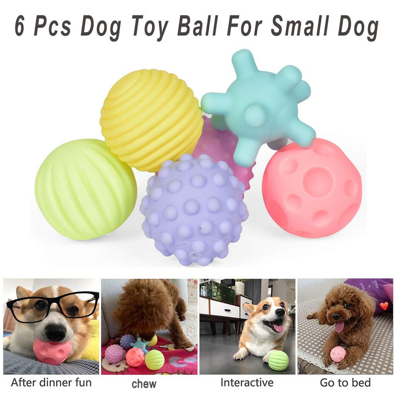 Puppy Teething Toys Squeaky Dog Chew Toys Ball, Puppy Boredom Dog Ball Squeaky for Pets Training Swimming Playing Running, Interactive Pet Toys for Small Puppies and Medium Dogs - PawsPlanet Australia