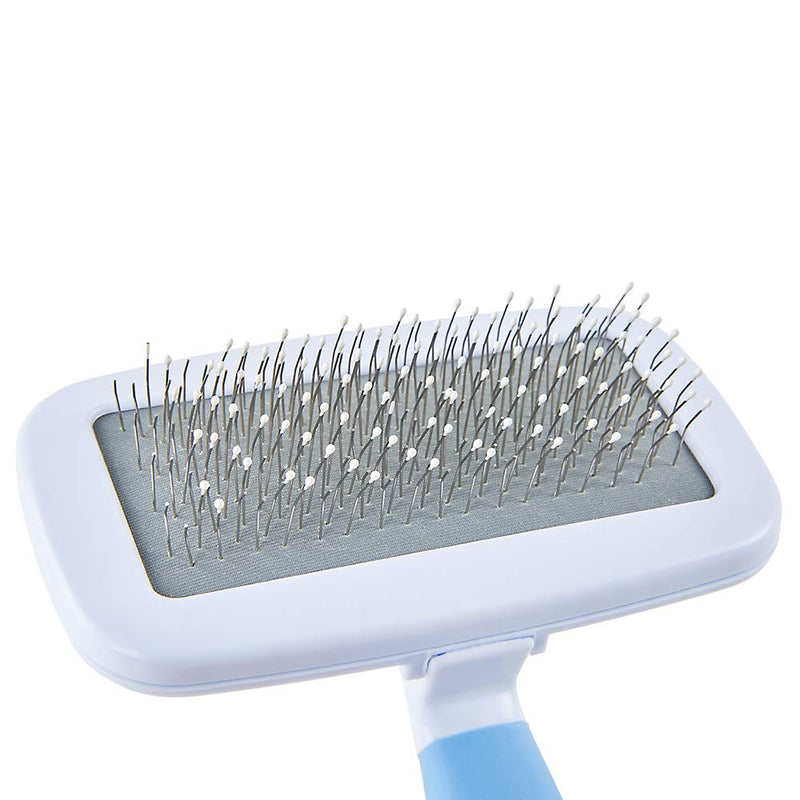 [Australia] - YUDOTE Dog & Cat Brush, Pet Shedding Grooming Tool Slicker Brushes for Long Short Haired Pets, Remove Undercoat, Knots, Tangled Haired Small(Length 5.1", Width 4") Blue 