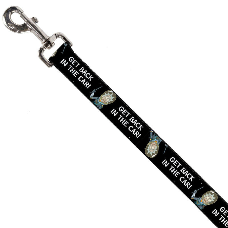 Rick and Morty Pet Leash, Dog Leash, Rick and Morty Rick Get Back in The Car Pose Black White, 6 Feet Long 1.0 Inch Wide 6 Feet Long - 1" Wide - PawsPlanet Australia