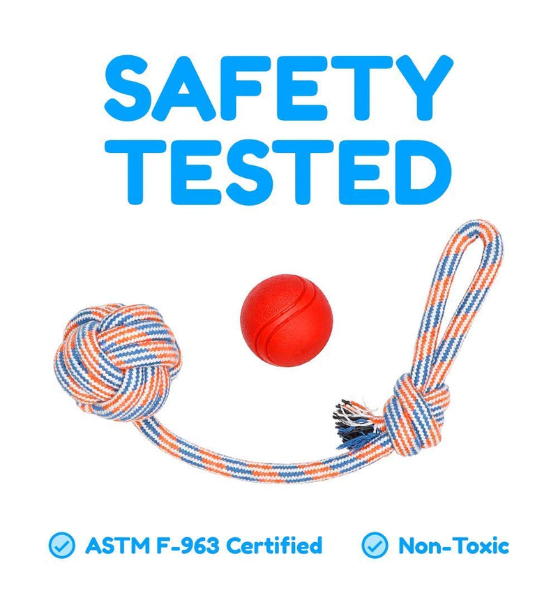 XL Dog Rope Toys for Aggressive CHEWERS - Large Dog Ball for Large and Medium Dogs - Benefits Non-Profit Dog Rescue - Large Floss Rope for Dogs Dental Health - 100% Cotton Rope Toy for Large Dogs - PawsPlanet Australia