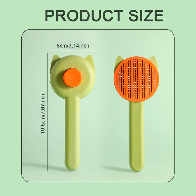 AWAVM cat brush dog brush for short hair and long hair animal hair brush - self-cleaning cat dog brush for removing loose undercoat and mats - PawsPlanet Australia