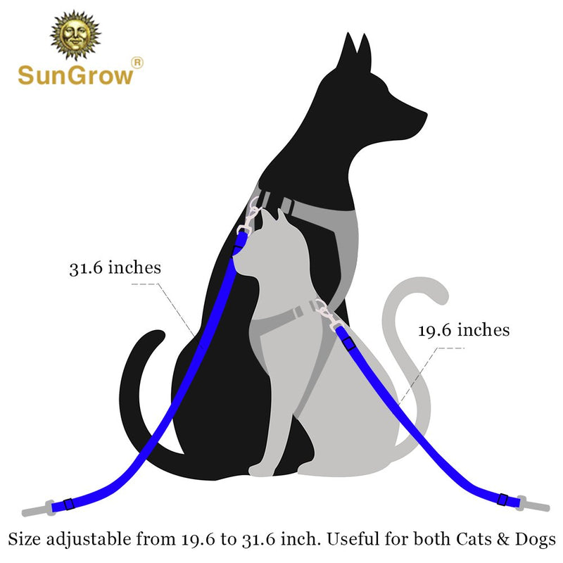 [Australia] - 2 Adjustable Car Seat Belts for Dogs & Cats --- Triple the survival rate in accidents - Prevent stress from travel in kennel - Allow breathing fresh air without pets jumping out - Support all cars 