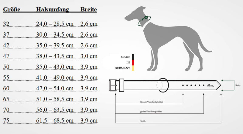 Hunter Swiss Nickel Pale Leather Collar, 47,0-54,0 cm, Natur/Beige 47.0-54.0 cm - PawsPlanet Australia