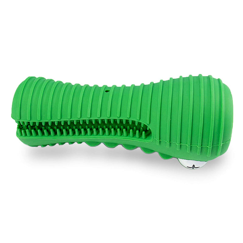 Tough Dog Toys for Aggressive Chewers, 6.5inch Dog Teeth Cleaning Toothbrush Squeaky Toy Interactive Durable Squeaker Dog Chew Toys (Green) Green - PawsPlanet Australia