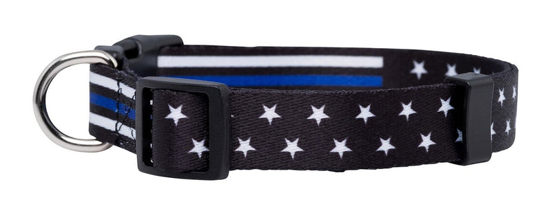 [Australia] - Native Pup Thin Blue Line Dog Collar- Stars Small 