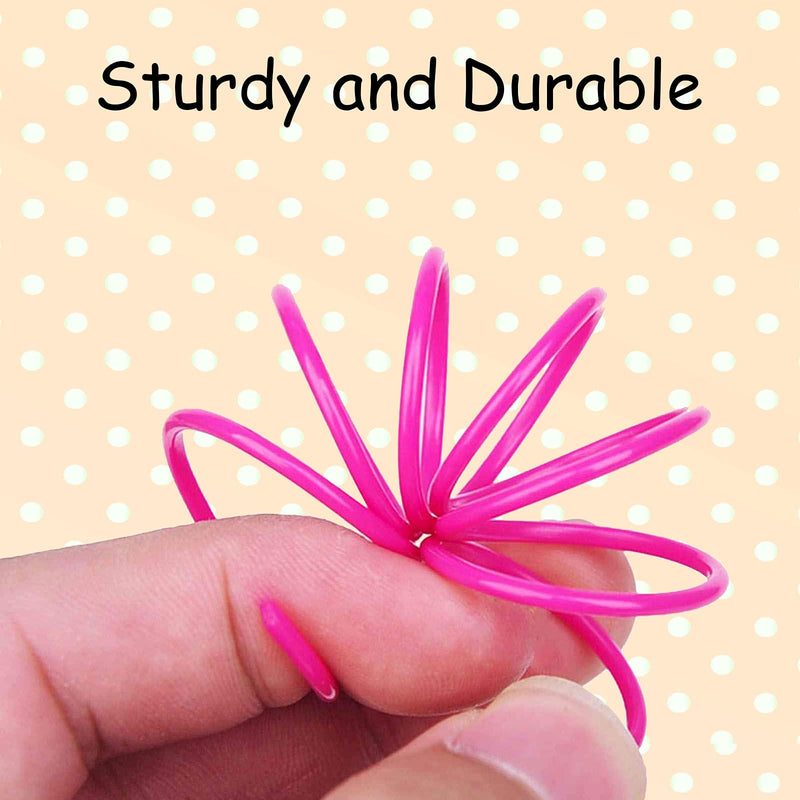 SOGAYU 40 Pack Cat Spring Toys, Durable Plastic Coils for Indoor Active - Colorful 1 Inch Spirals Spring Fitness Play for Cat Kitten Pets - PawsPlanet Australia