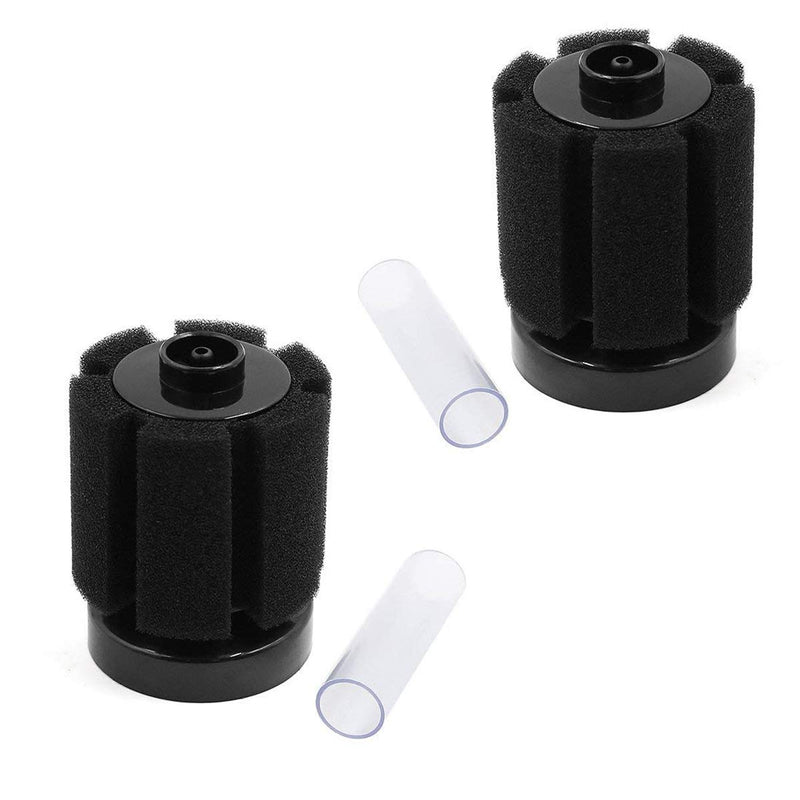 [Australia] - XMHF Fish Aquarium Mini Cylinder Tank Super Biochemical Soft Air Sponge Water Filter High Density Filter 2PCS 