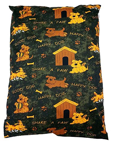 Comfort-Style PACK OF 2 ~ Dog Bed Pillows of your own CHOICE Random Designs (COVER + PILLOW, Medium 18" x 28") COVER + PILLOW Medium 18" x 28" - PawsPlanet Australia