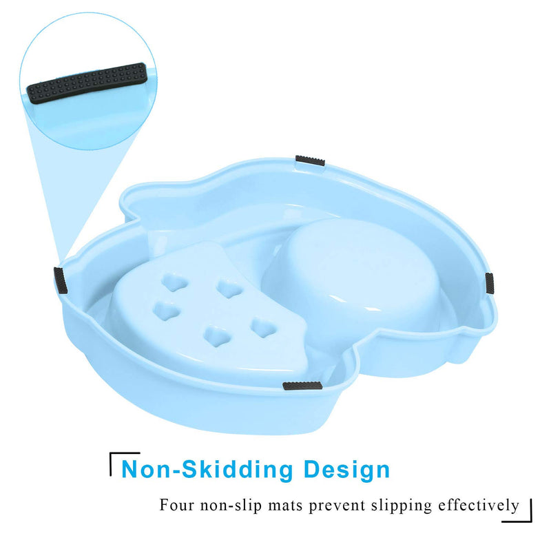 UPSKY Slow Feeder Dog Bowl No Choking Slow Feeder Bloat Stop Dog Food Water Bowl (Sky Blue) Sky blue - PawsPlanet Australia