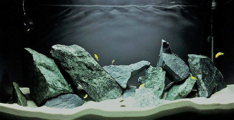 Aquarium Decoration Rock Fish Tank Natural Stone GREEN ANGEL 1kg Set - PawsPlanet Australia