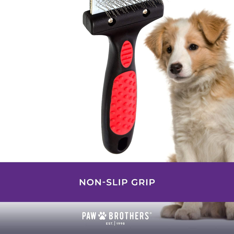 [Australia] - Paw Brothers Double Sided Soft Flex Slicker Brush, Small 