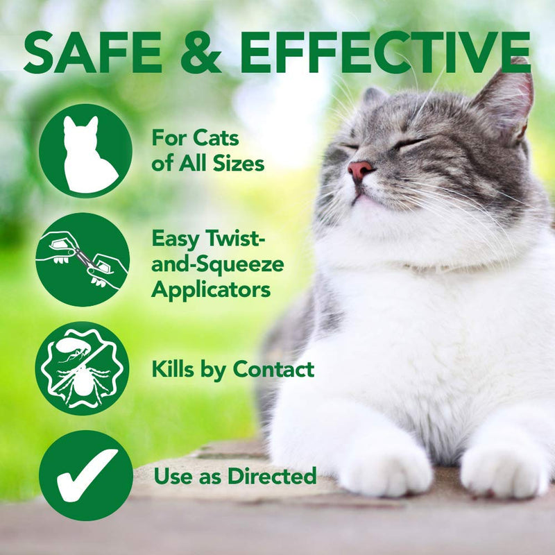 [Australia] - Vet's Best Flea + Tick Spot-On for Cats| Cat Flea and Tick Treatment and Prevention| Made with Certified Natural Oils | 